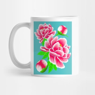 Graceful Peony Mug